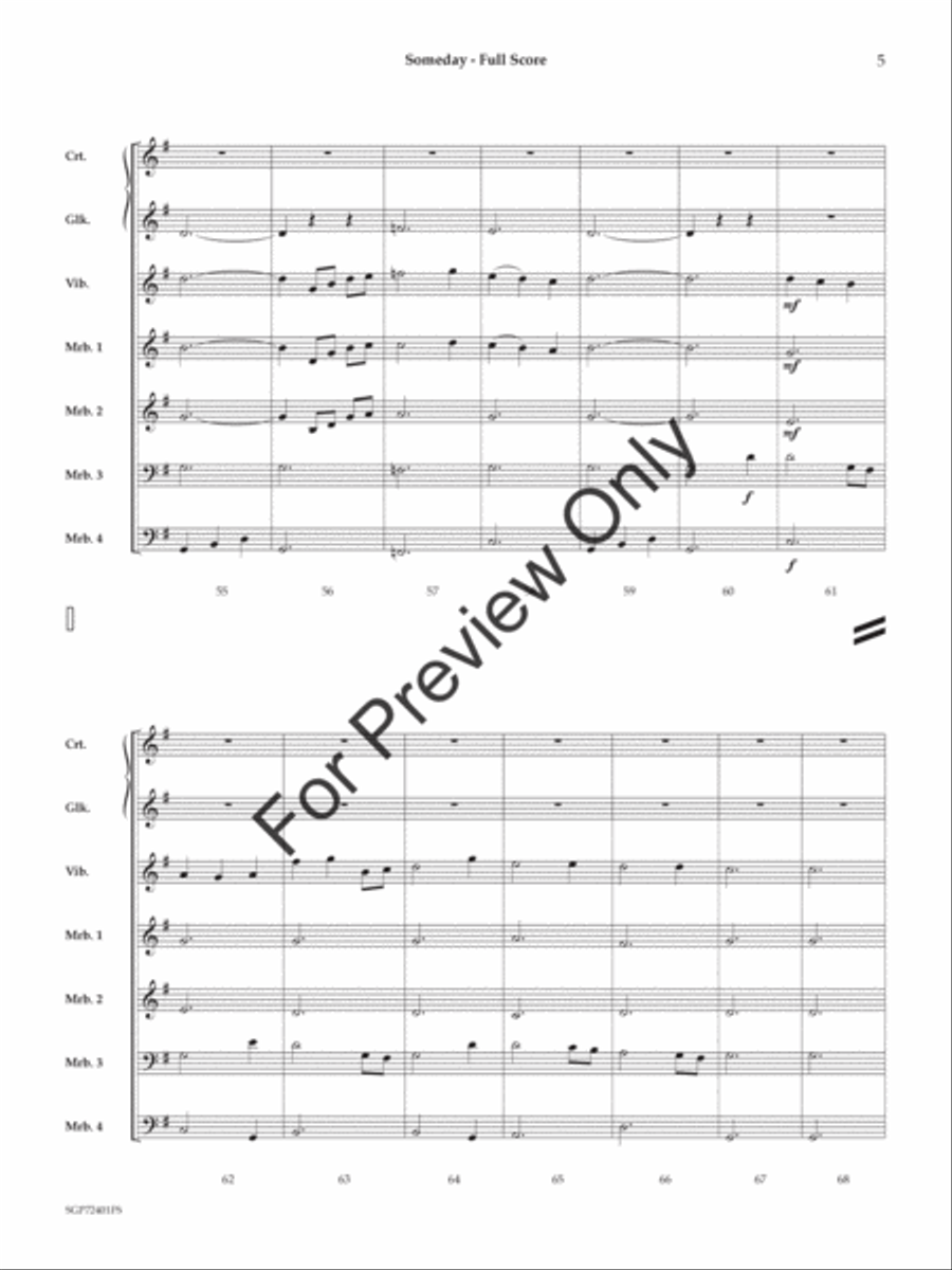Someday Glockenspiel scores gallery preview page 6