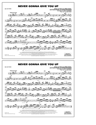 Book cover for Never Gonna Give You Up - Quad Toms