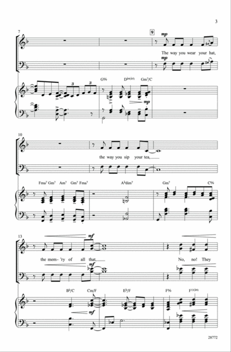They Can't Take That Away from Me 4-Part scores gallery preview page 13