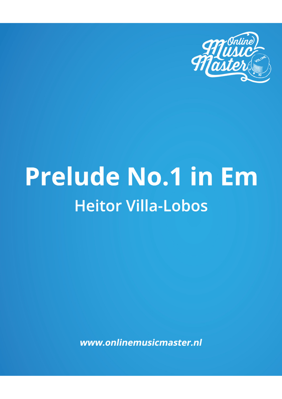 Prelude No.1 in E Minor Acoustic Guitar scores gallery preview page 1