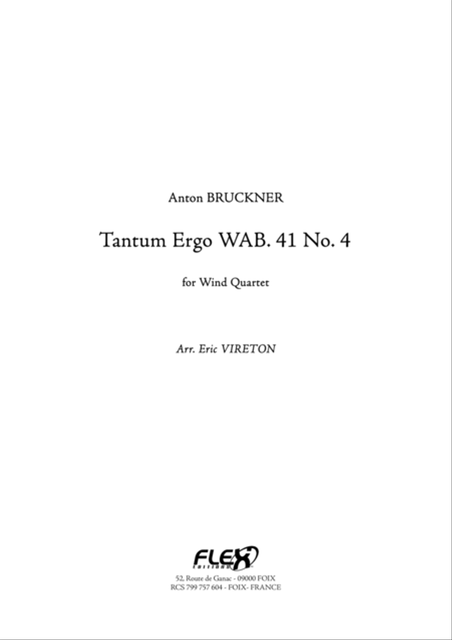 Tantum Ergo WAB. 41 No. 4