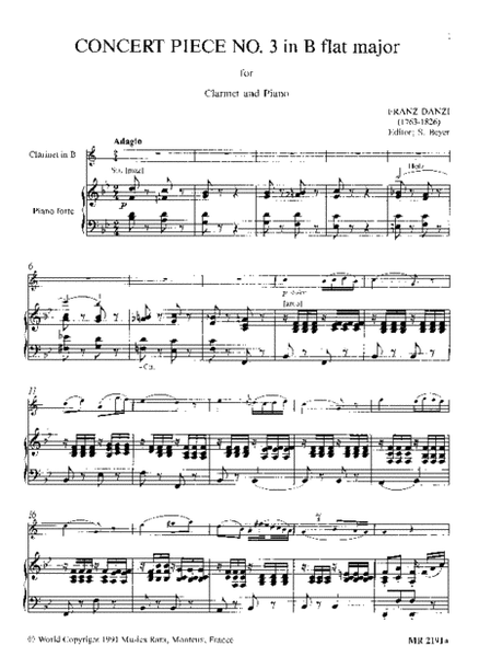 Concert Piece No. 3 in Bb major