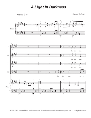 A Light In Darkness (SATB)