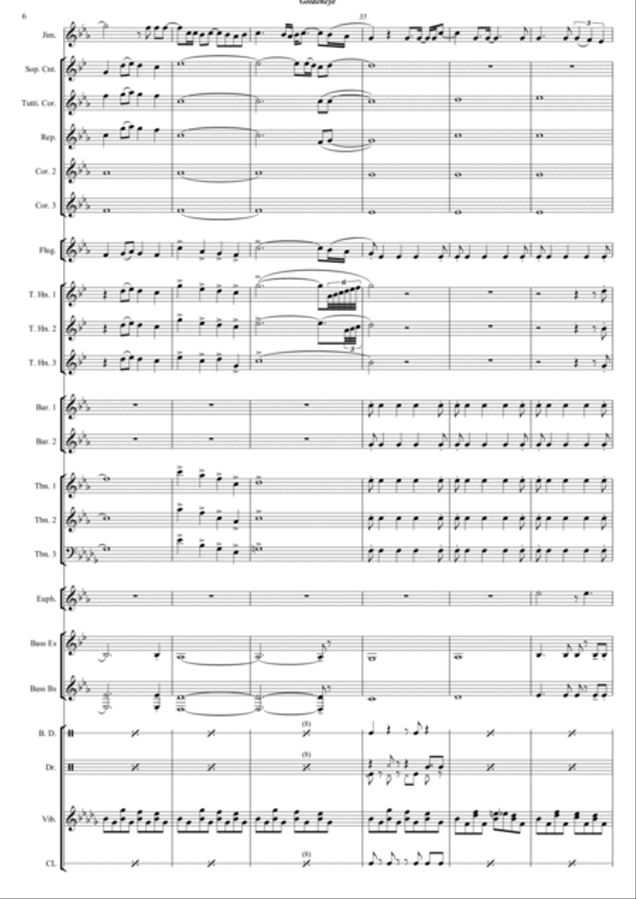 Goldeneye Brass Band scores gallery preview page 6