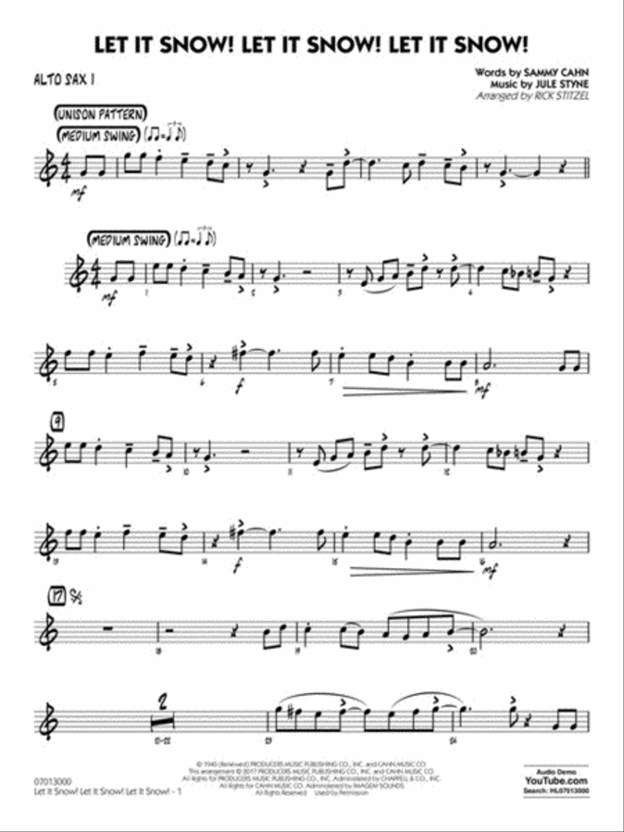 Let It Snow! Let It Snow! Let It Snow! Jazz Ensemble scores gallery preview page 4