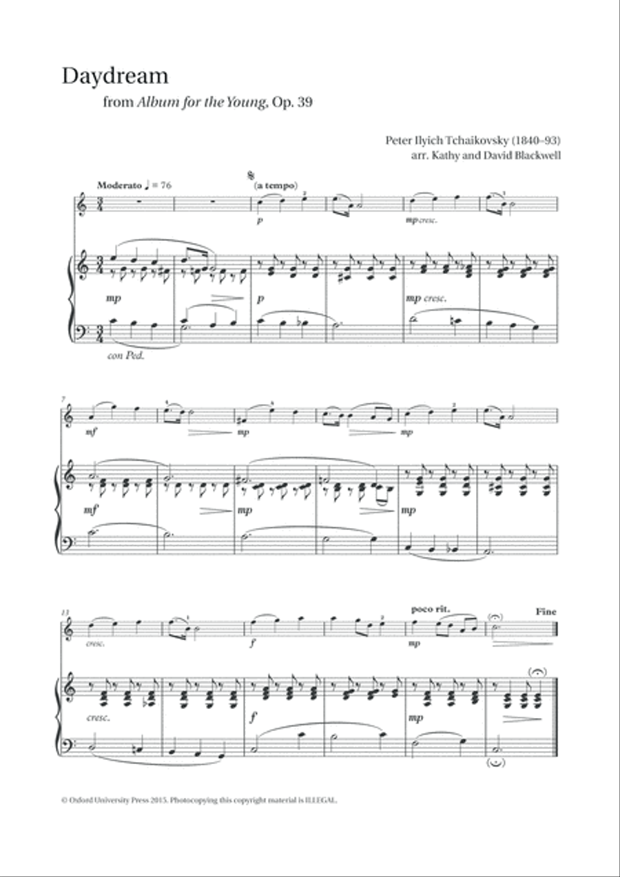 Daydream: from Album for the Young, Op.39 Violin Solo scores gallery preview page 2