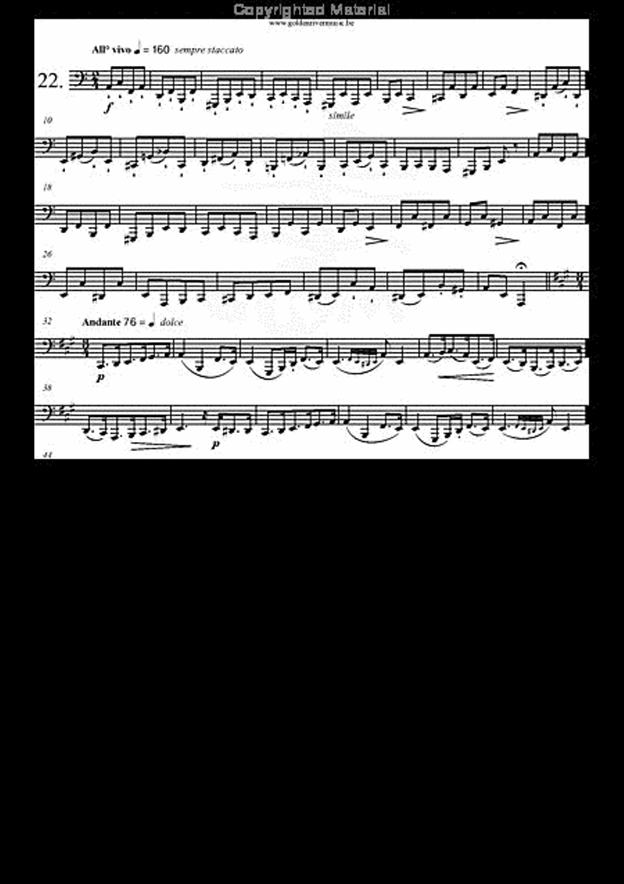 30 Etudes op. 13 Tuba scores gallery preview page 23