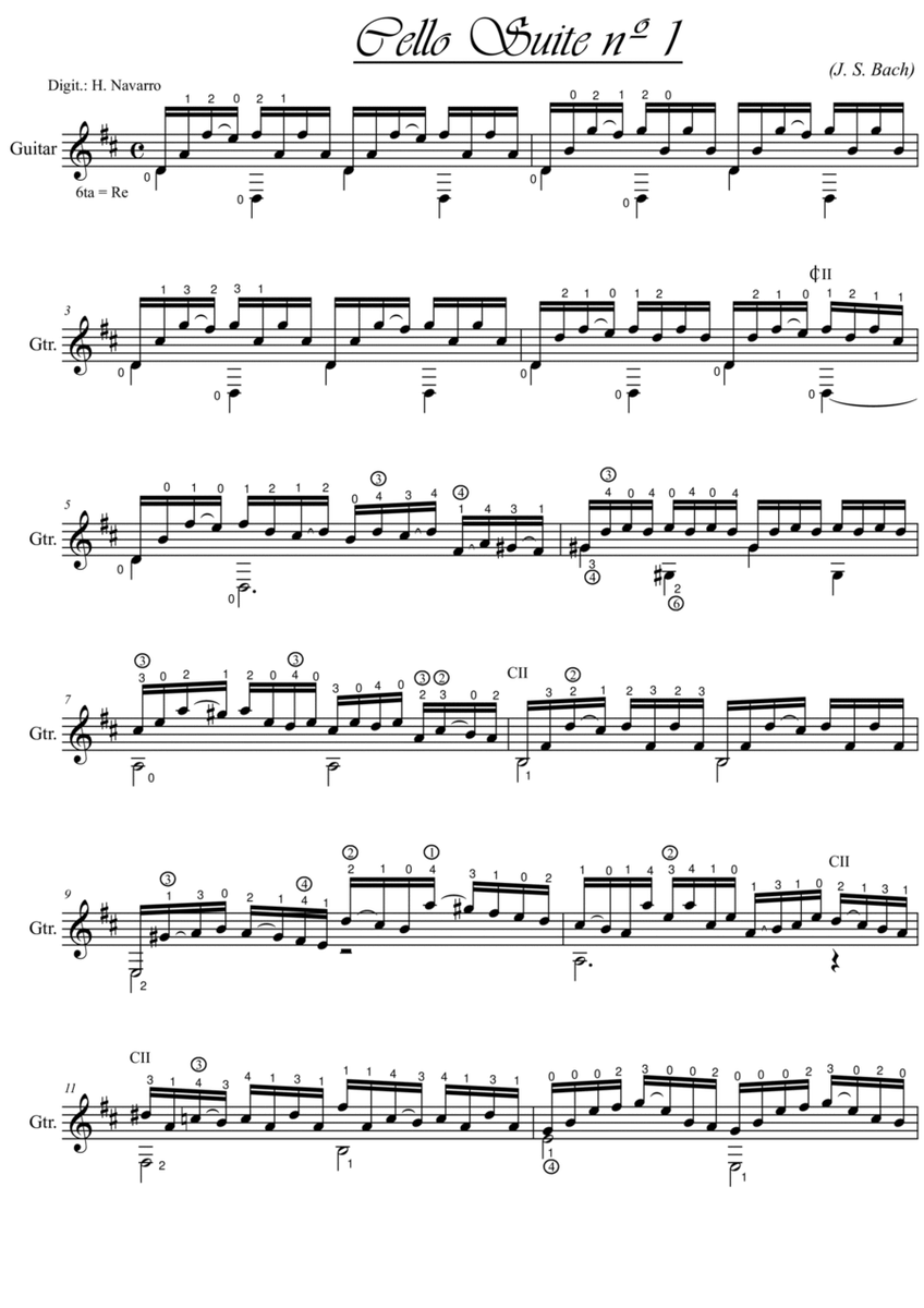 Prelude - Cello Suite nº1