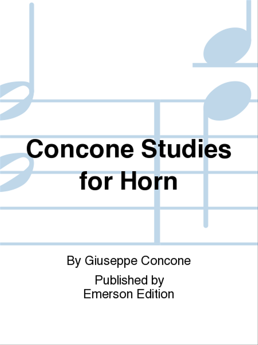 Concone Studies For Horn