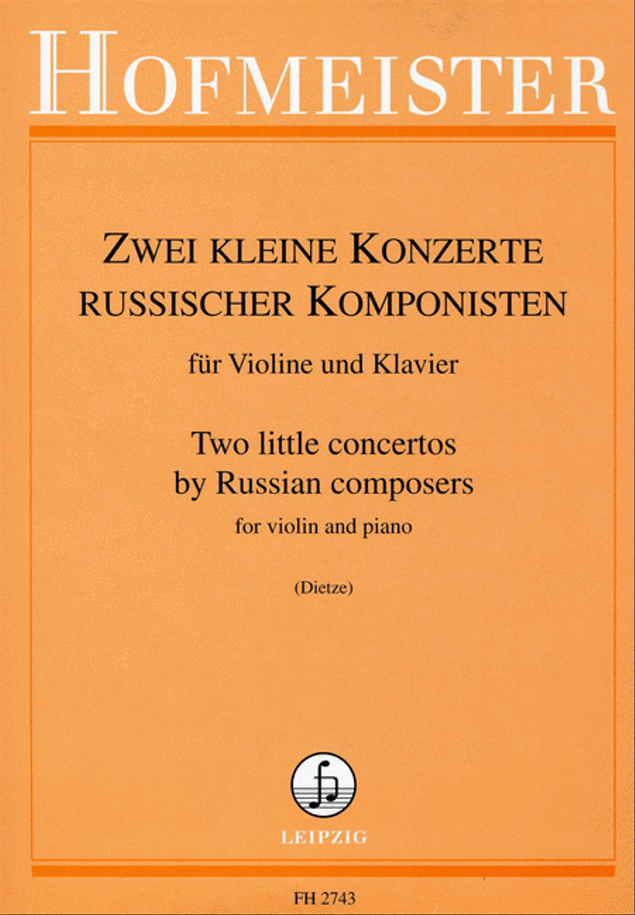 Zwei kleine Konzerte russischer Komponisten