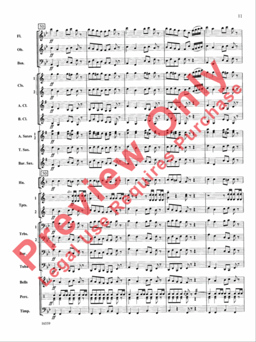 March Slav Concert Band scores gallery preview page 12