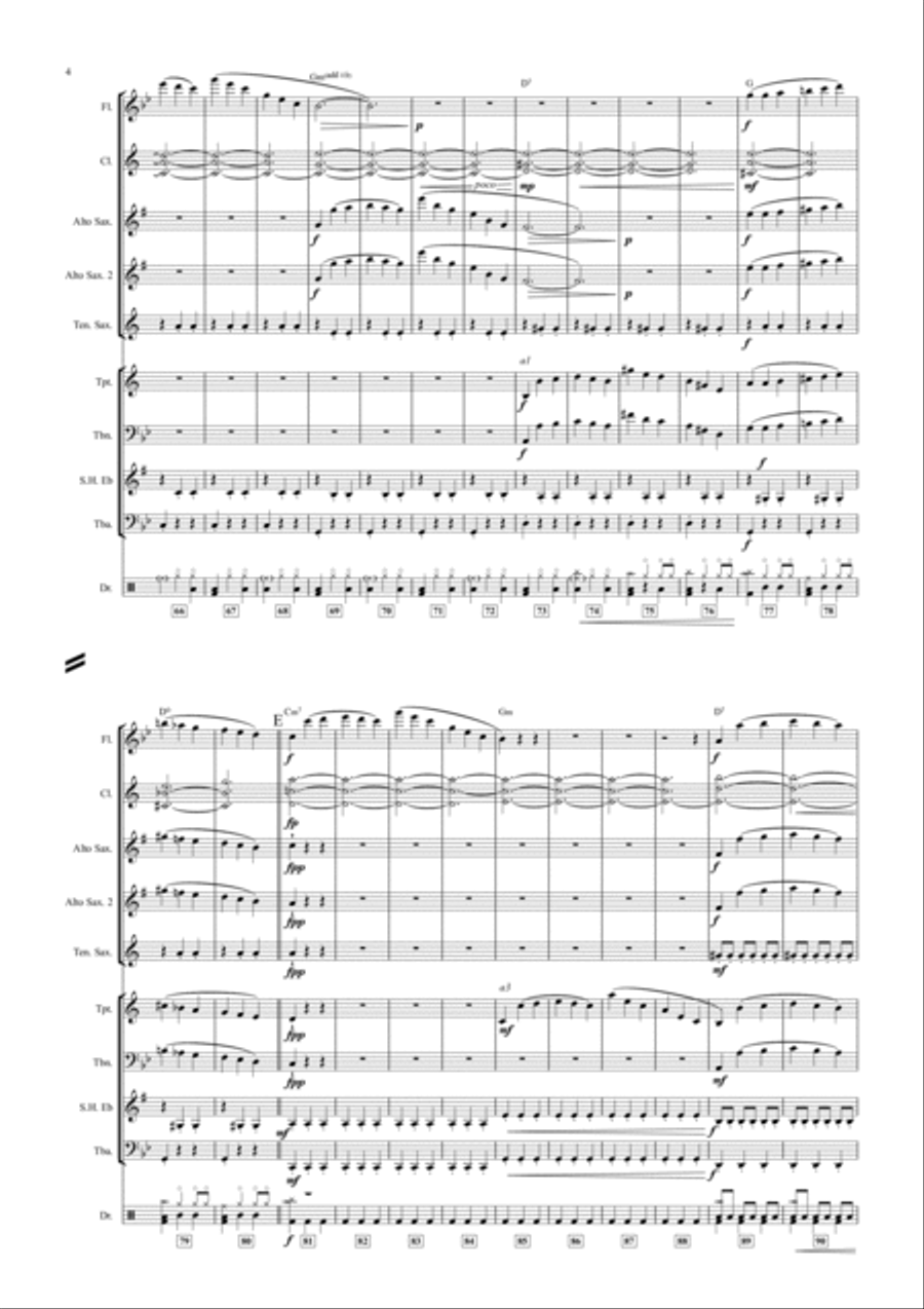 Valsa da Rainha das Bonecas Concert Band scores gallery preview page 6