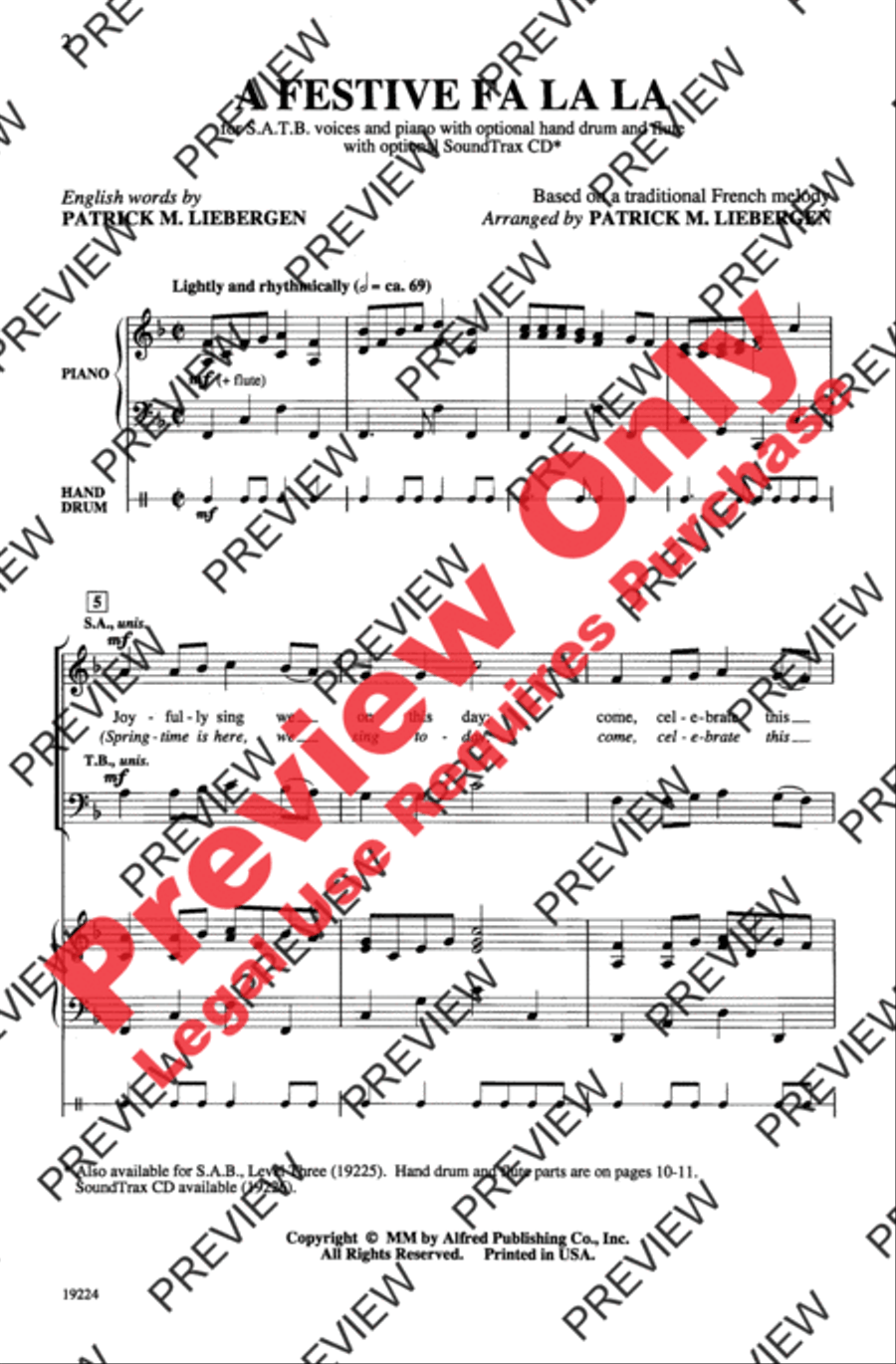 A Festive Fa La La 4-Part scores gallery preview page 2