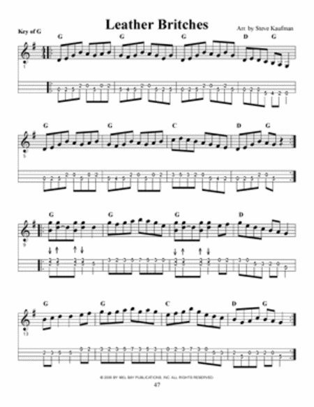 Steve Kaufman's Favorite 50 Mandolin, Tunes G-M image number null