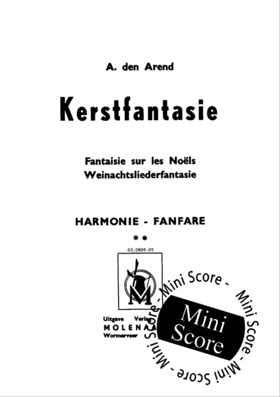 Kerstfantasie Fanfare Band scores gallery preview page 3