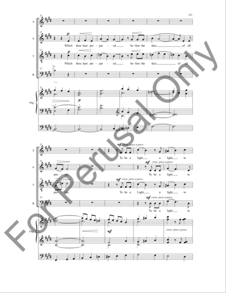 Magnificat and Nunc Dimittis 4-Part scores gallery preview page 16
