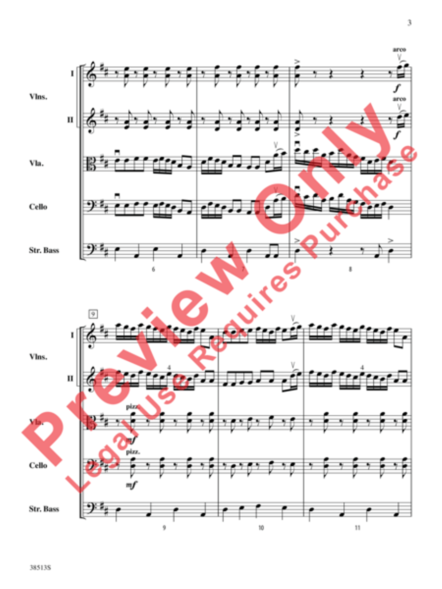 American Fiddle Triptych American Fiddle Triptych String Orchestra scores gallery preview page 4