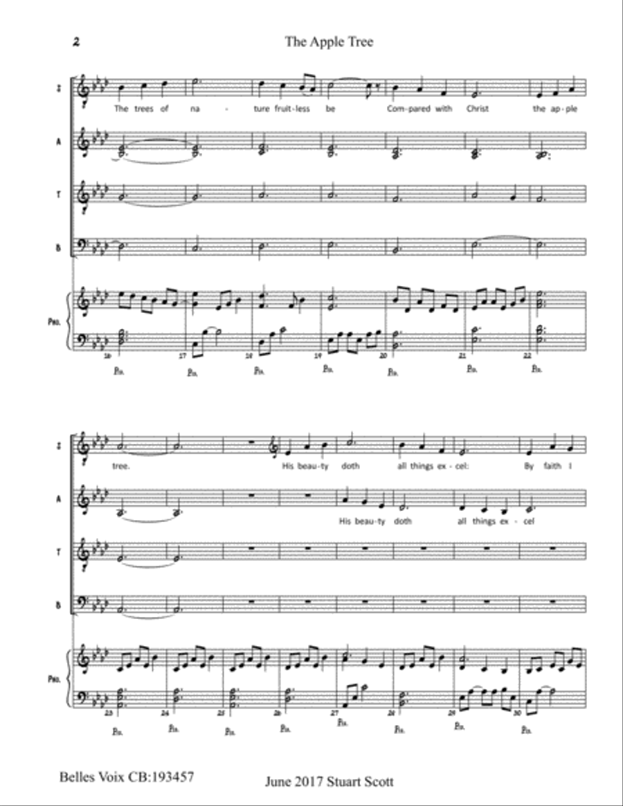 The Apple Tree (Lessons and Carols) 4-Part scores gallery preview page 2