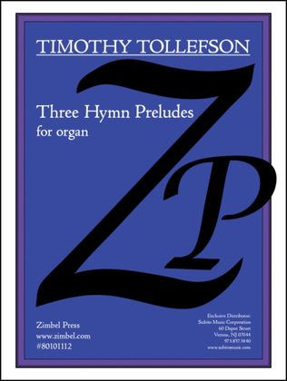 Book cover for Hymn Preludes, Three