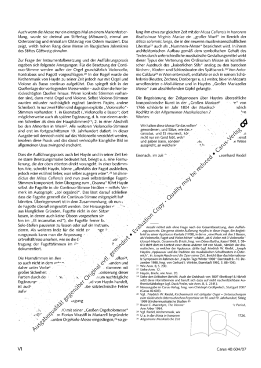 Grosse Mariazeller Messe in C 4-Part scores gallery preview page 7