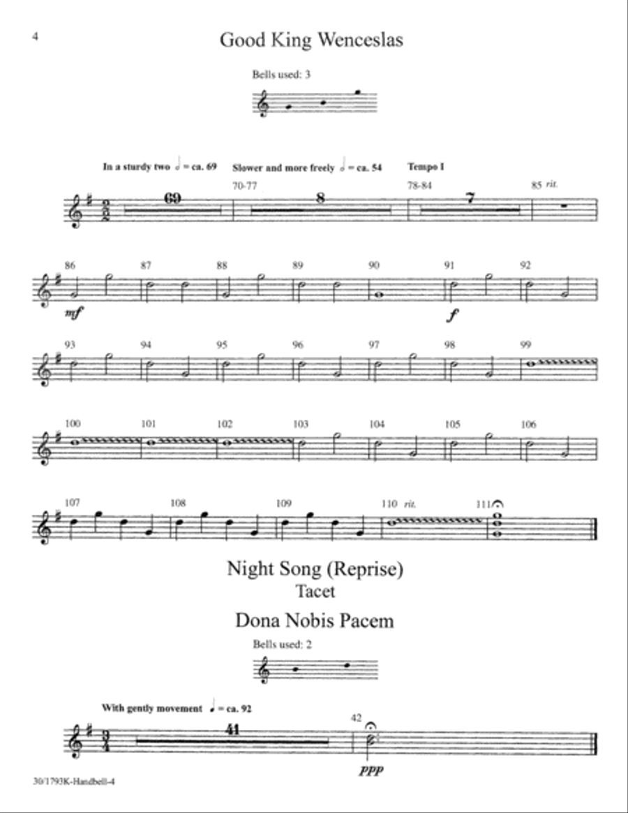 Good King Wenceslas - Inst Parts Choir scores gallery preview page 22
