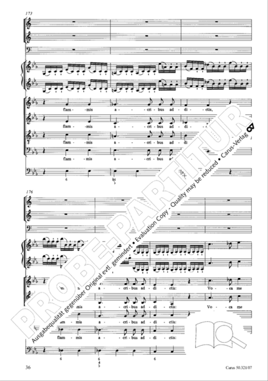 Requiem in C minor 4-Part scores gallery preview page 43