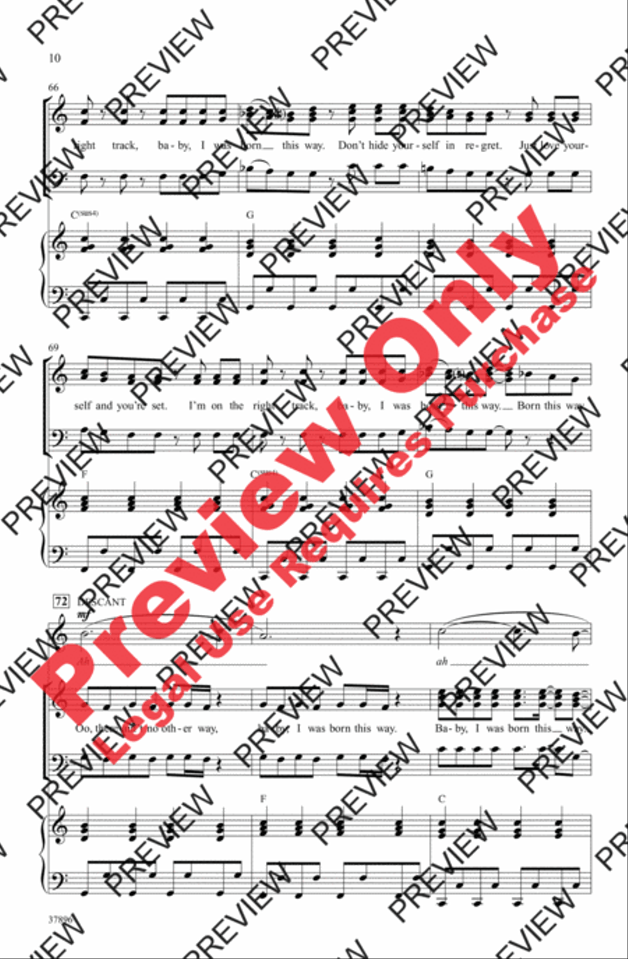 Born This Way Born This Way 3-Part scores gallery preview page 10