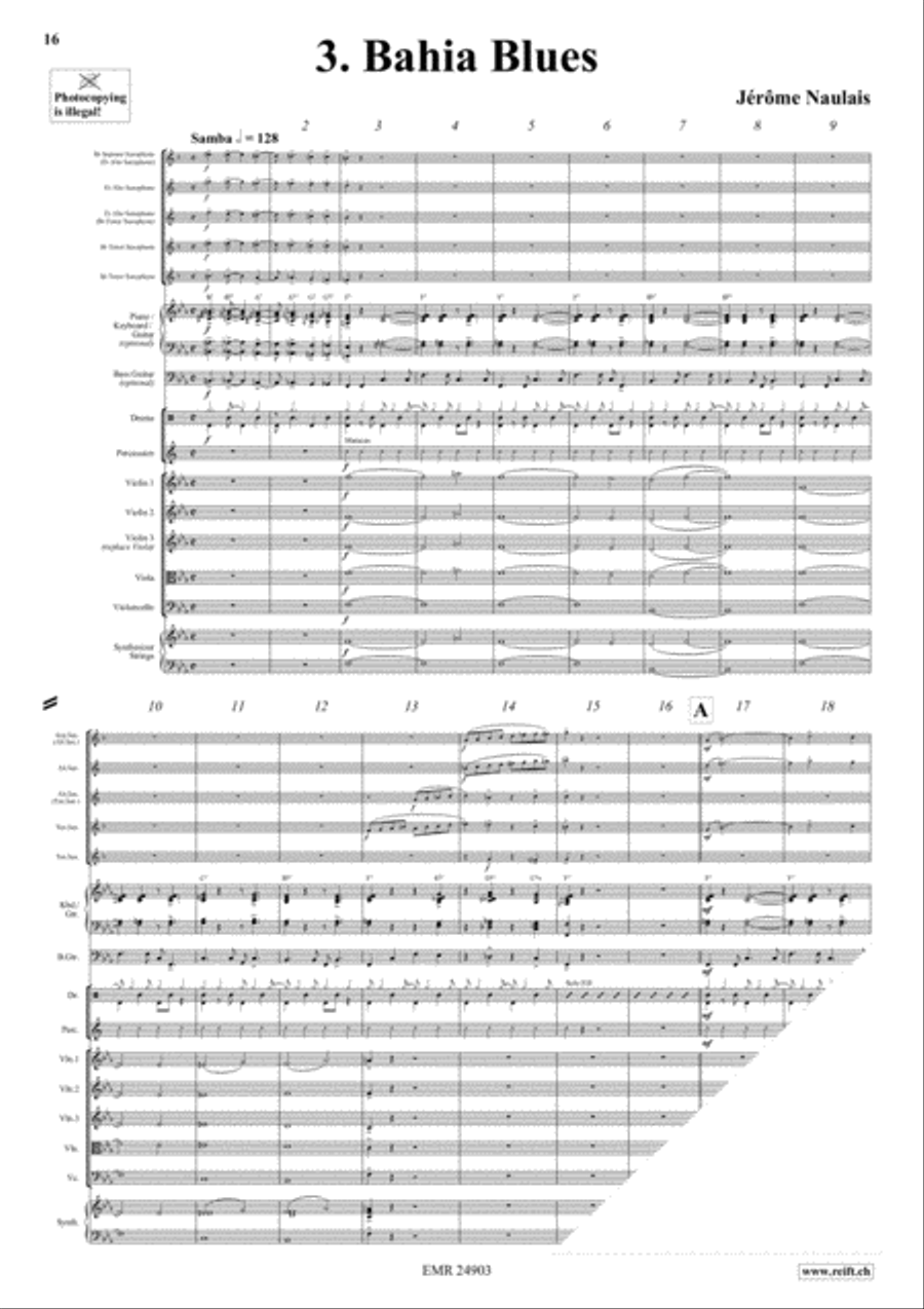Play With Your Band Volume 1 Saxophone Quintet scores gallery preview page 6