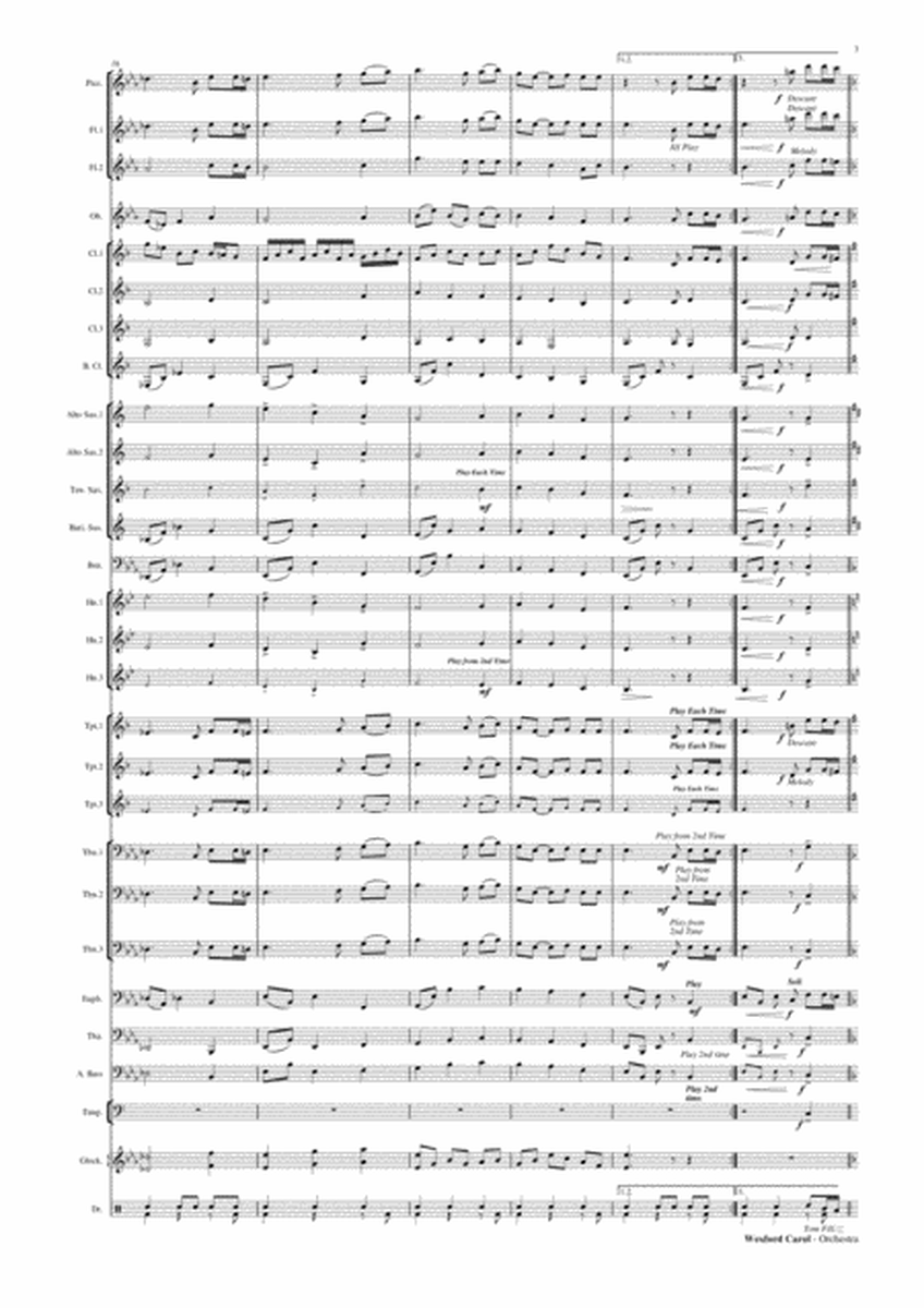 Wexford Carol - Concert Band Score and Parts PDF image number null