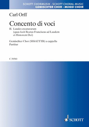 Book cover for Concento di voci