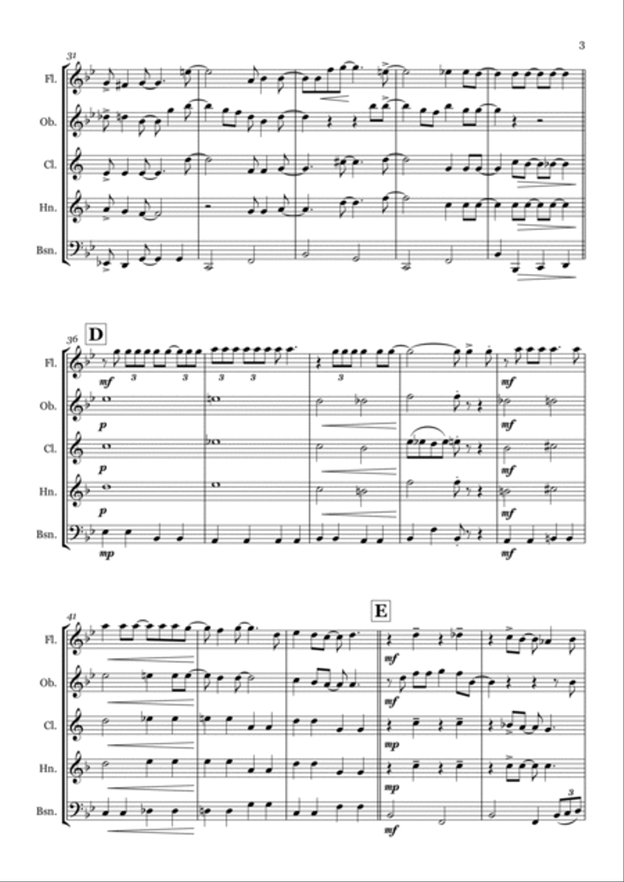 You've Got A Friend In Me Woodwind Quintet scores gallery preview page 3