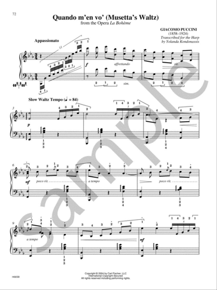 The Yolanda Kondonassis Collection Harp scores gallery preview page 14
