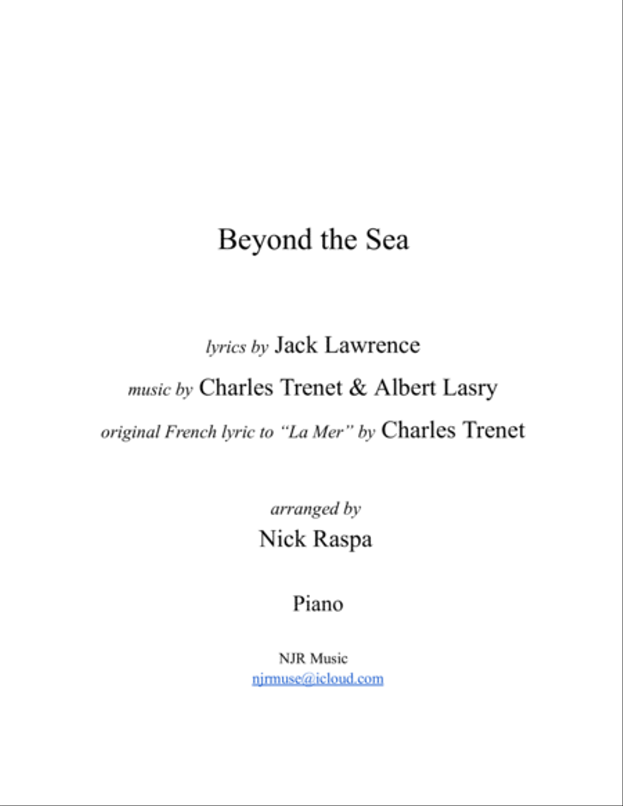 Beyond The Sea Piano Solo scores gallery preview page 3