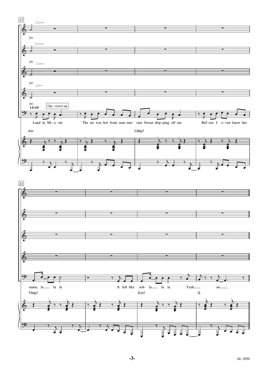 Senorita Choir scores gallery preview page 3