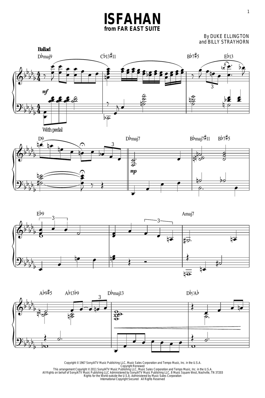 Isfahan (arr. Brent Edstrom) Piano Solo scores gallery preview page 1