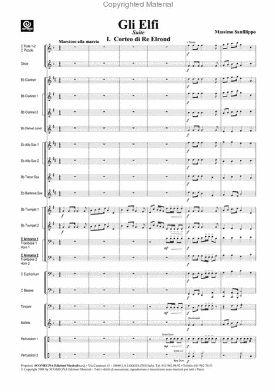 Gli Elfi Concert Band scores gallery preview page 3