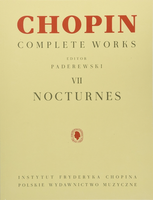 Book cover for Three Easy Nocturnes From Complete Works Volume 7