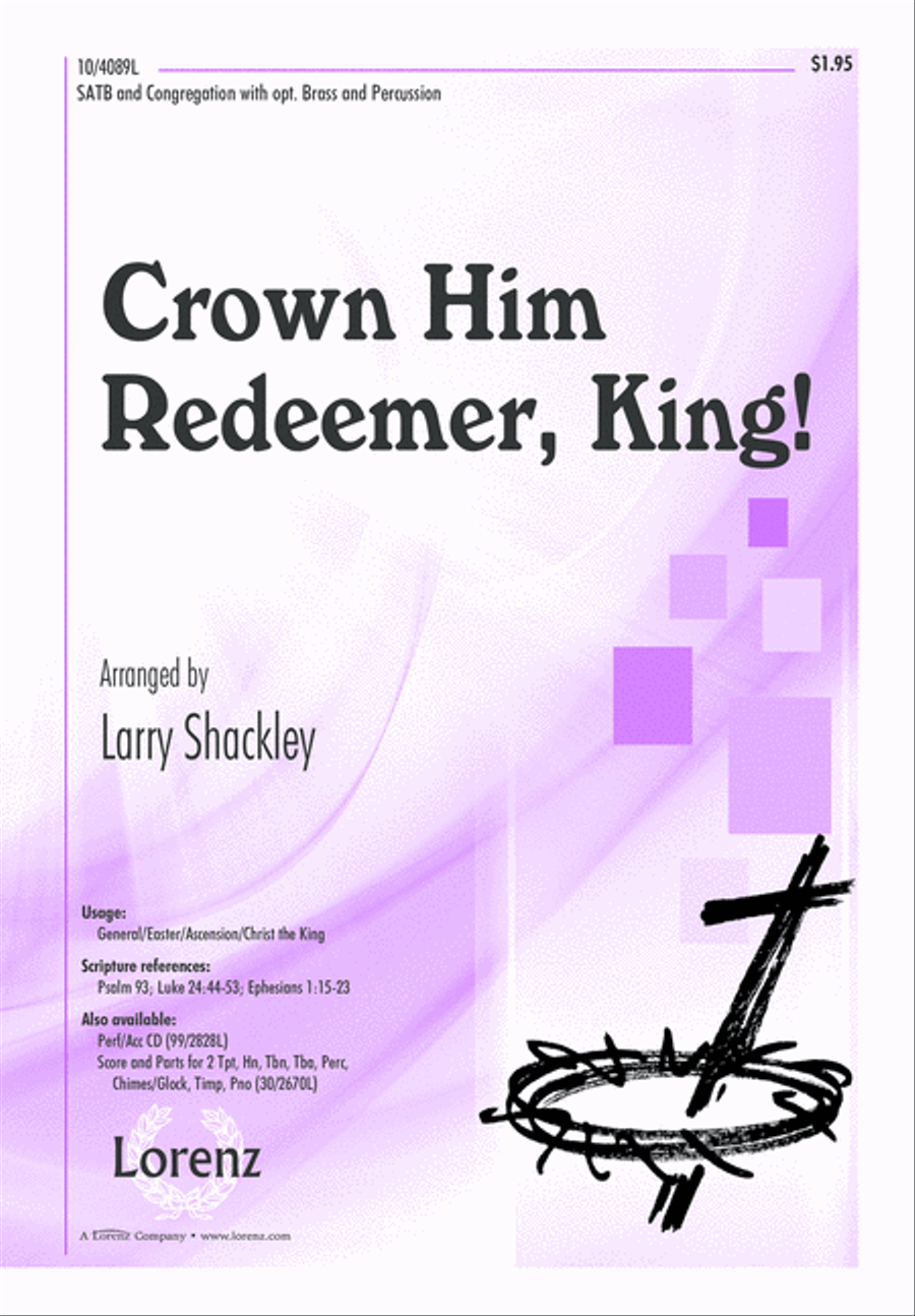 Crown Him Redeemer, King! 4-Part scores gallery preview page 2