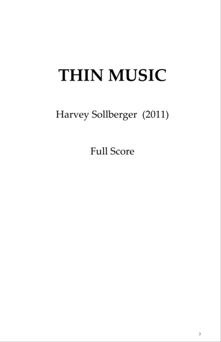 [Sollberger] Thin Music/Thick Music Chamber Orchestra scores gallery preview page 5