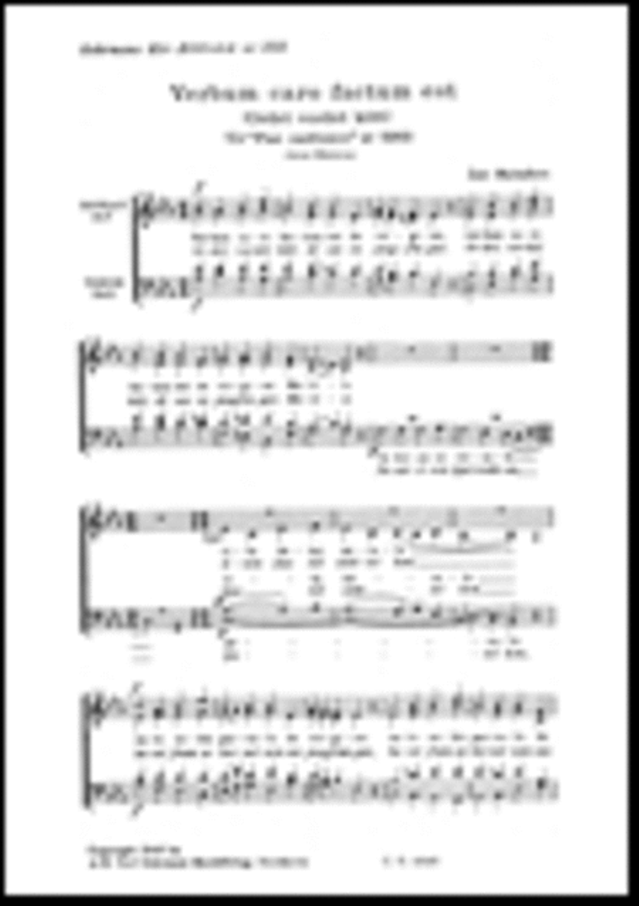 Verbum caro factum est Verbum caro factum est 4-Part scores gallery preview page 1