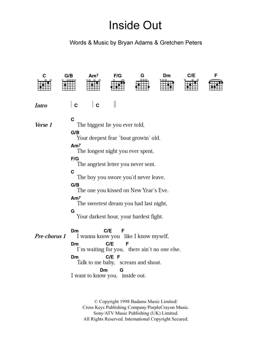 Inside Out Acoustic Guitar scores gallery preview page 1