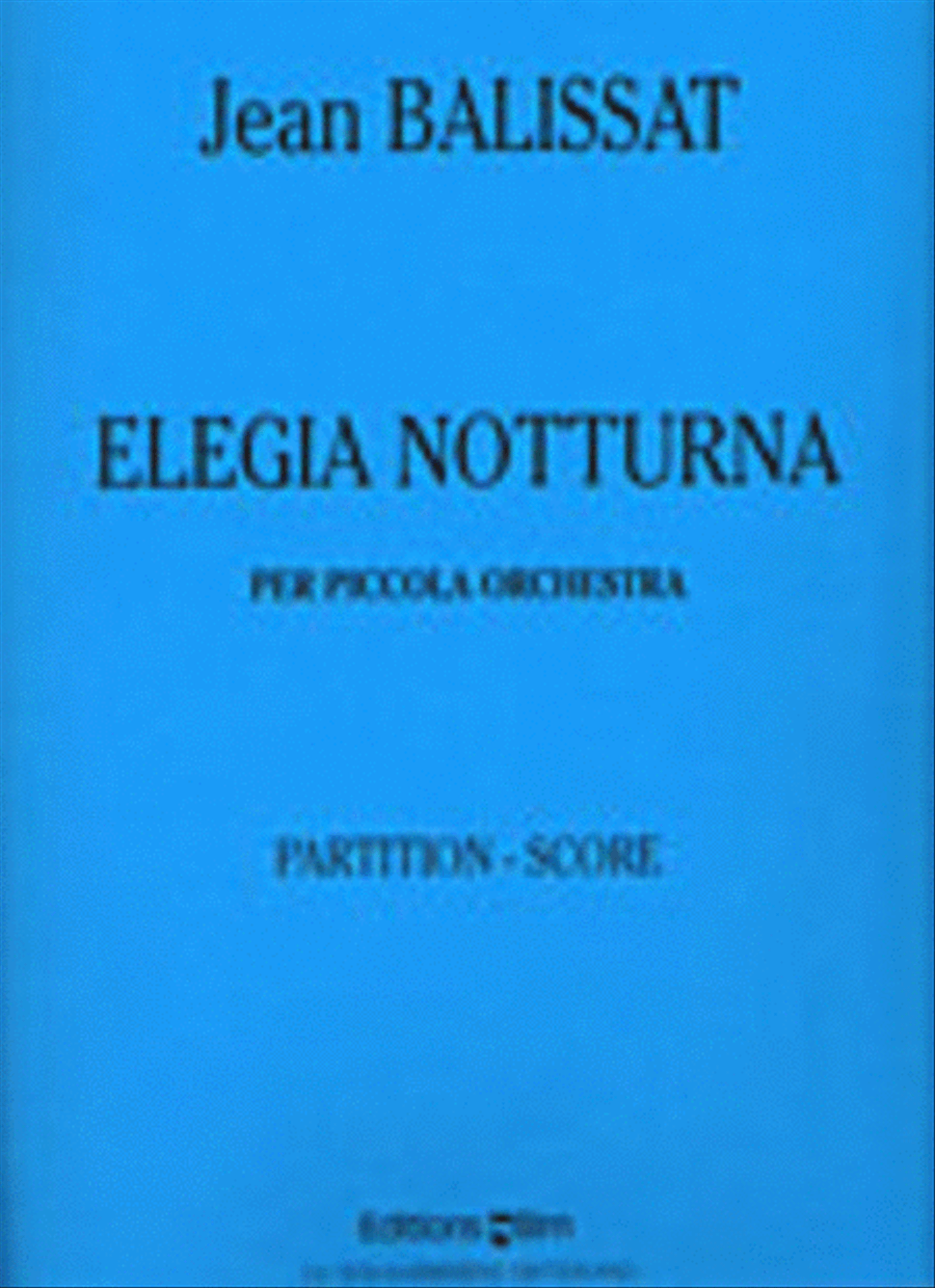 Elegia notturna per piccola orchestra Chamber Orchestra scores gallery preview page 1