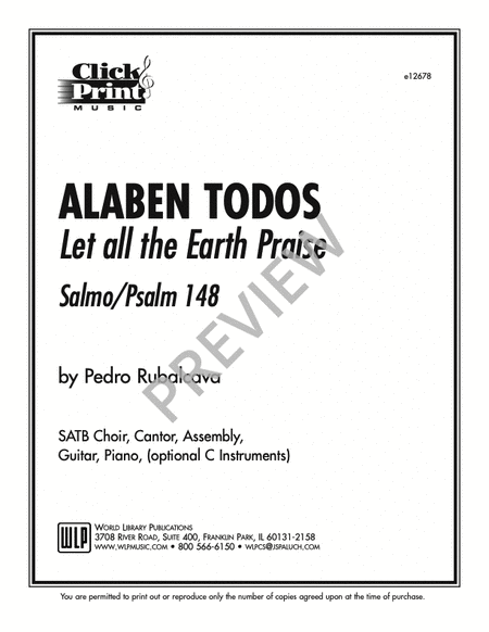 Alaben Todos: Salmo 148