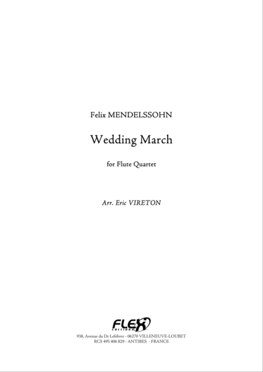 Wedding March Wedding March Flute Quartet scores gallery preview page 1