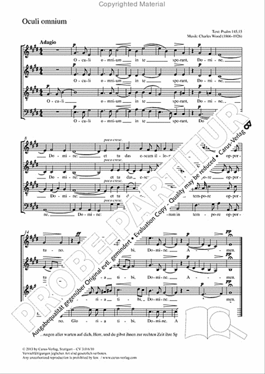 Oculi omnium 4-Part scores gallery preview page 2