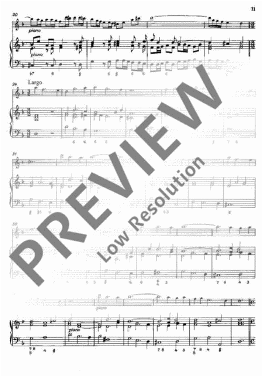 3 Sonatas Flute scores gallery preview page 12