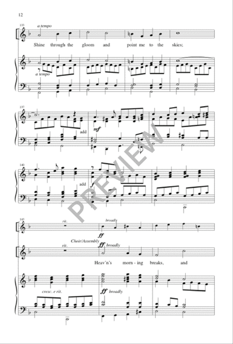 Abide with Me Abide with Me 4-Part scores gallery preview page 12