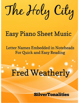 Book cover for The Holy City Easy Piano Sheet Music