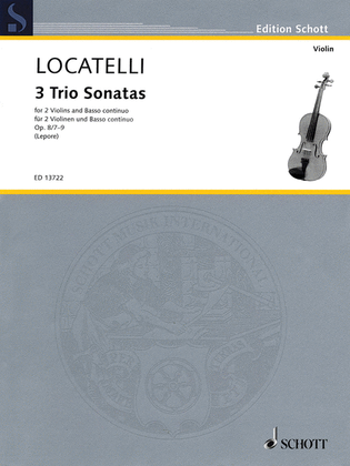 Book cover for 3 Trio Sonatas Op. 8, Nos. 7-9
