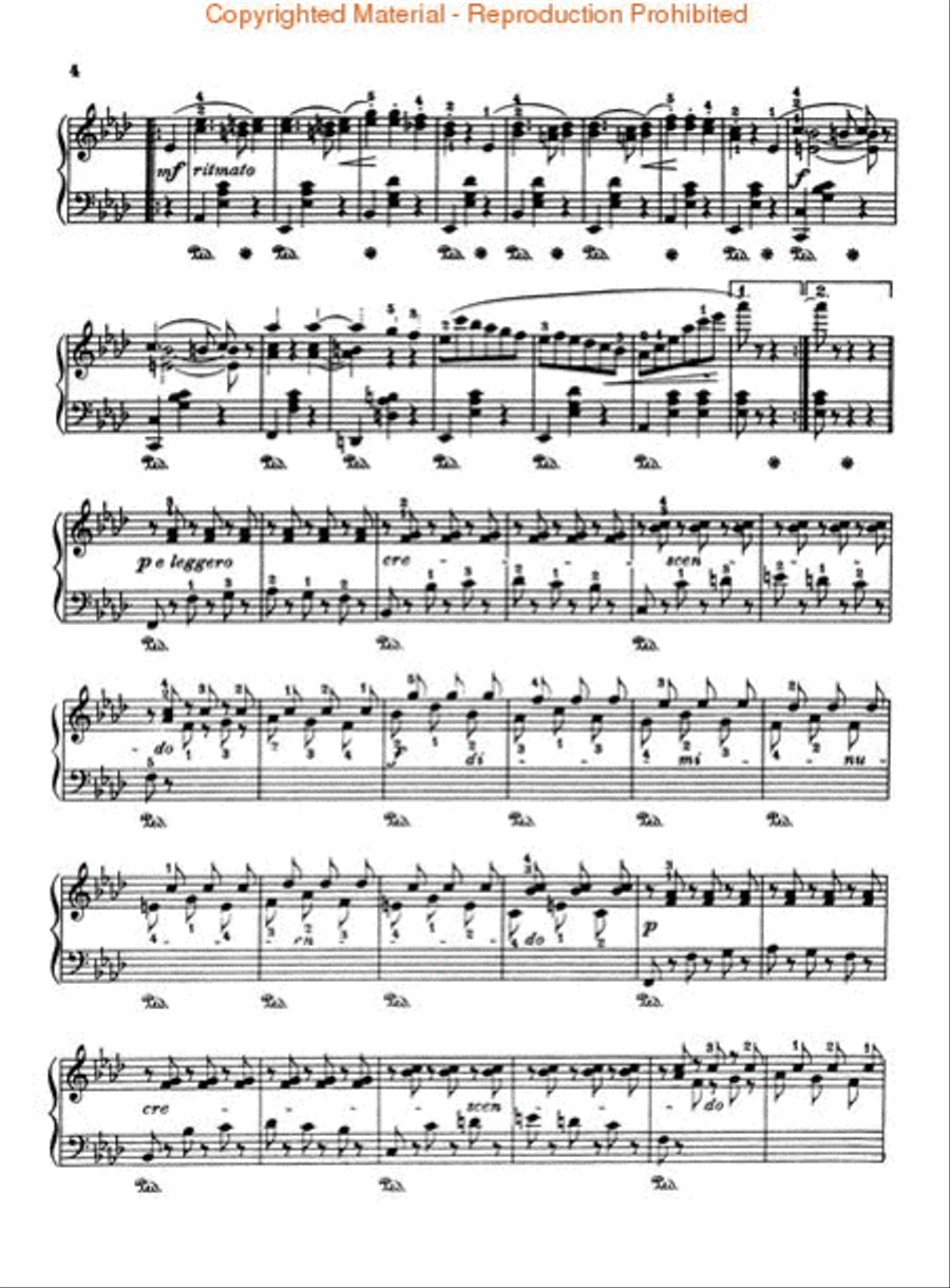 Valse in E Flat, Op. 83 Piano Solo scores gallery preview page 3